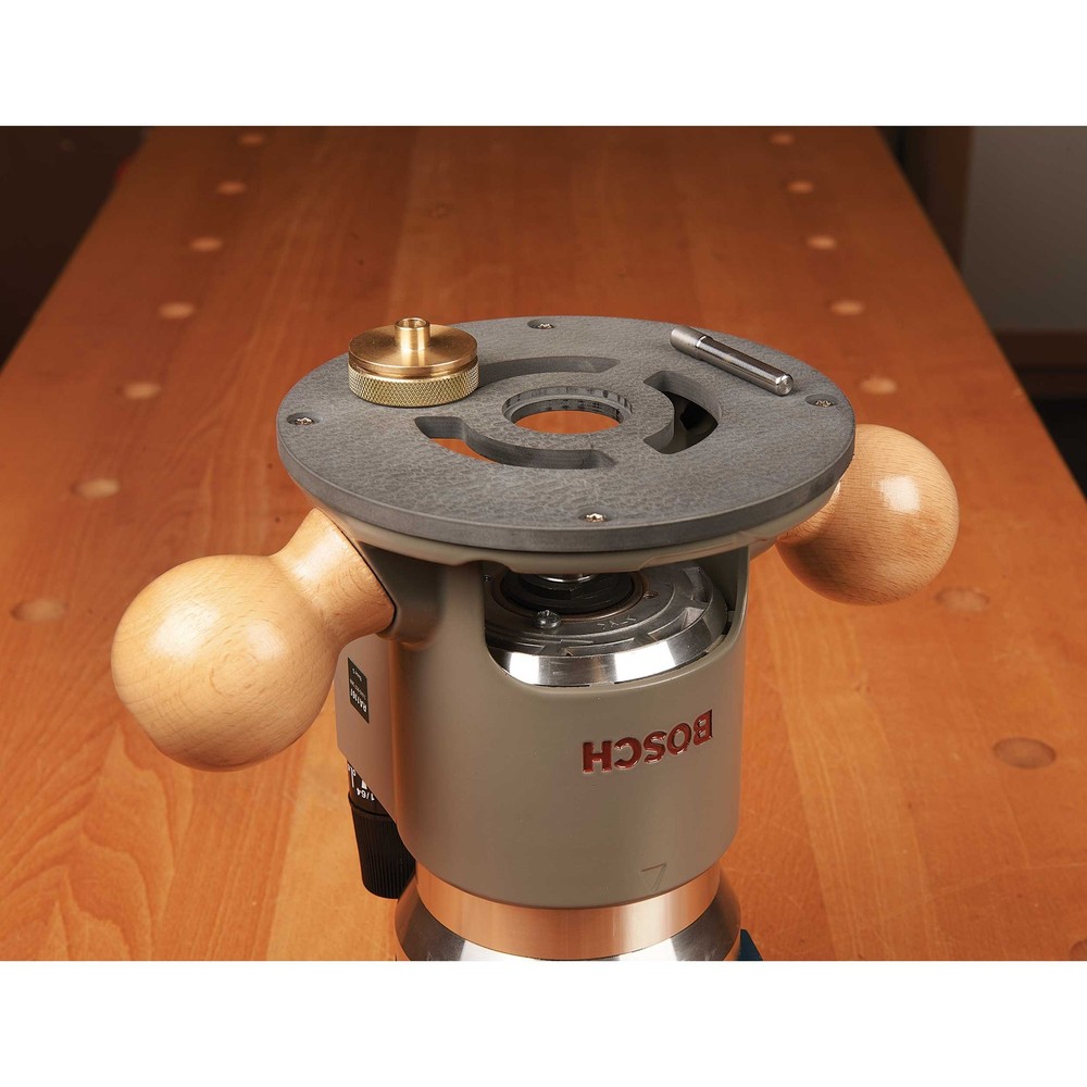 WOODRIVER Router Baseplate for Bosch 1617 Fixed Base
