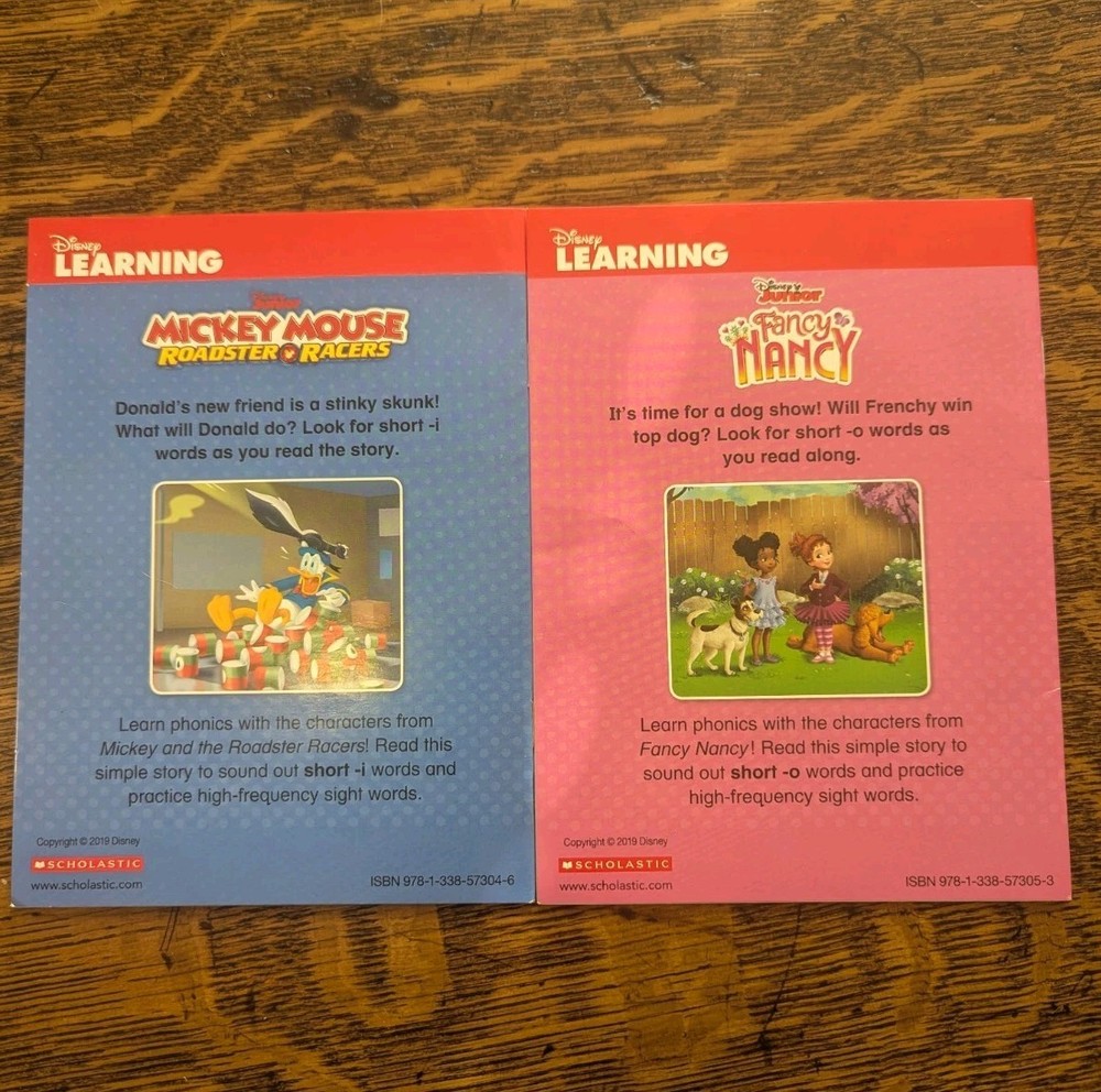 Disney Junior Phonics Reading Program Set 10 Books & 2 Workbooks