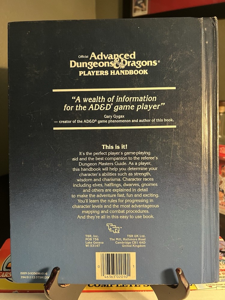 Advanced Dungeons & Dragons Player's Handbook & Dungeon Master's Guide Gary…