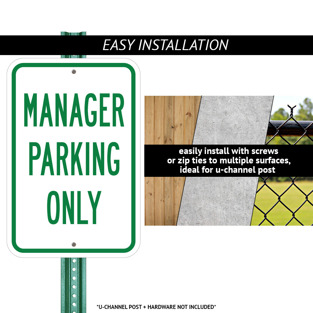 Exit Sign Exit with Up Arrow Heavy Gauge Aluminum Parking Sign
