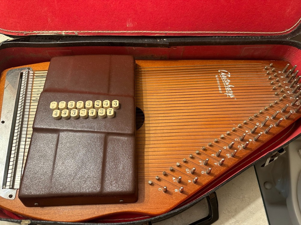 autoharp oscar schmidt 15 chord 36 string with case