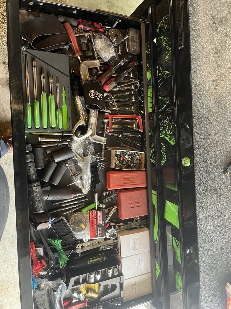 Snap On Tool Box And Us General Roll Cart