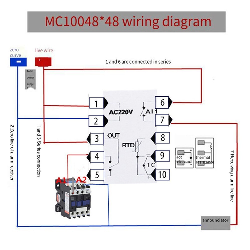 Precision Thermostat for Temperature Control PT100 K Thermocouple Input