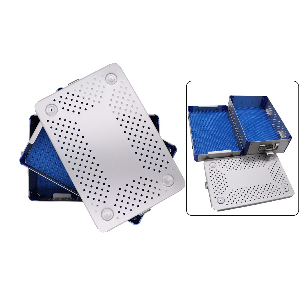 Sterilization Box Sterilization Tray Case Surgical Instruments Aluminium Box -US