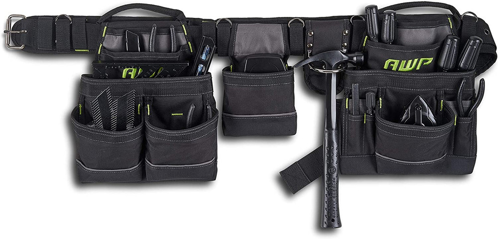 Ultimate Carpenter Tool Rig with Padded Belt & Nail Puller - Supports Veterans