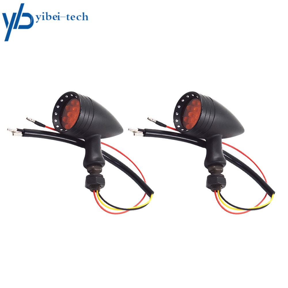 Motorcycle LED Turn Signal Red Lights Indicator For Chopper
