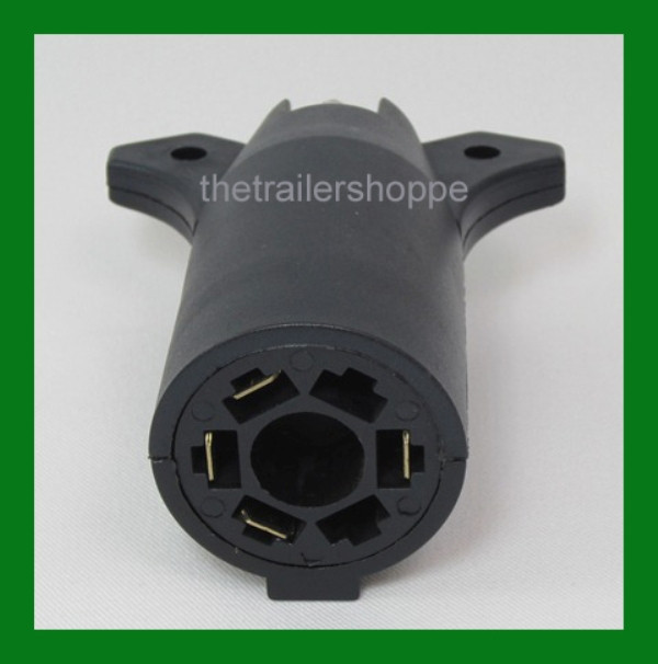 Trailer Light Adapter Wiring Plug 7 RV Flat Pins to 4 Flat