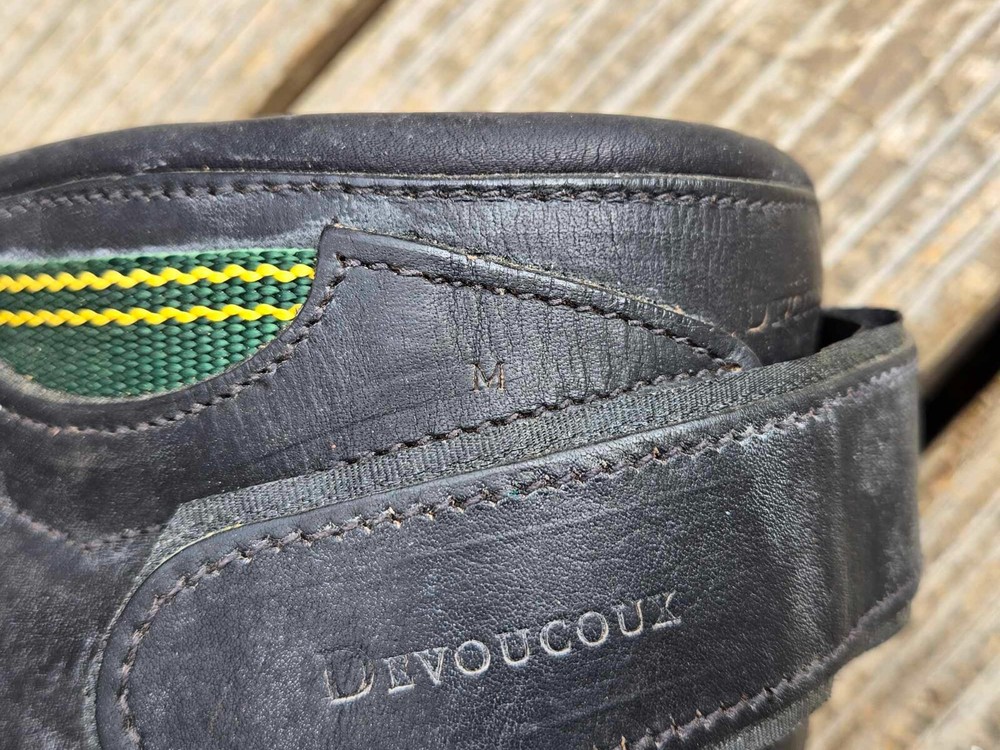 Devoucoux Black Calfskin Lined Fetlock Boot - SINGLE (Right) - Size Medium - New