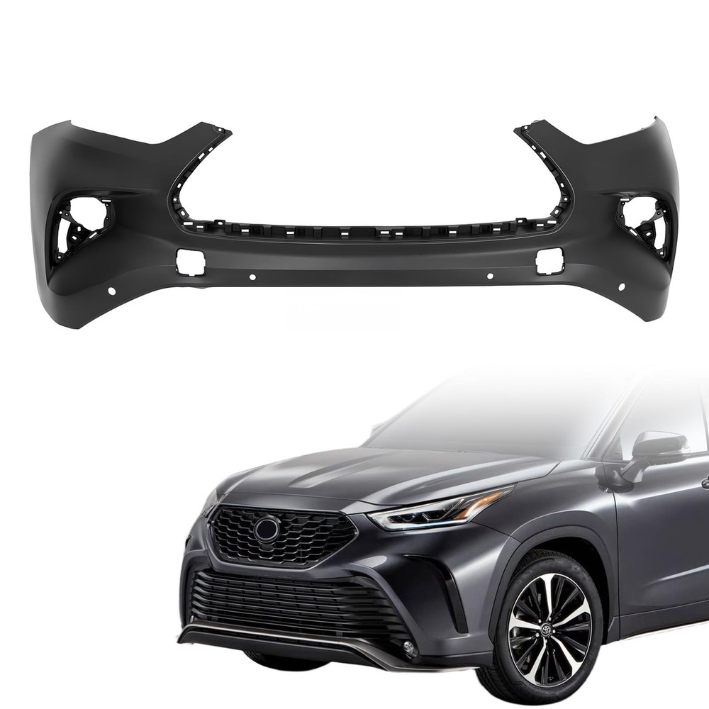 Primed Front Bumper Cover for 2020-2023 Highlander Replacement 521190E951