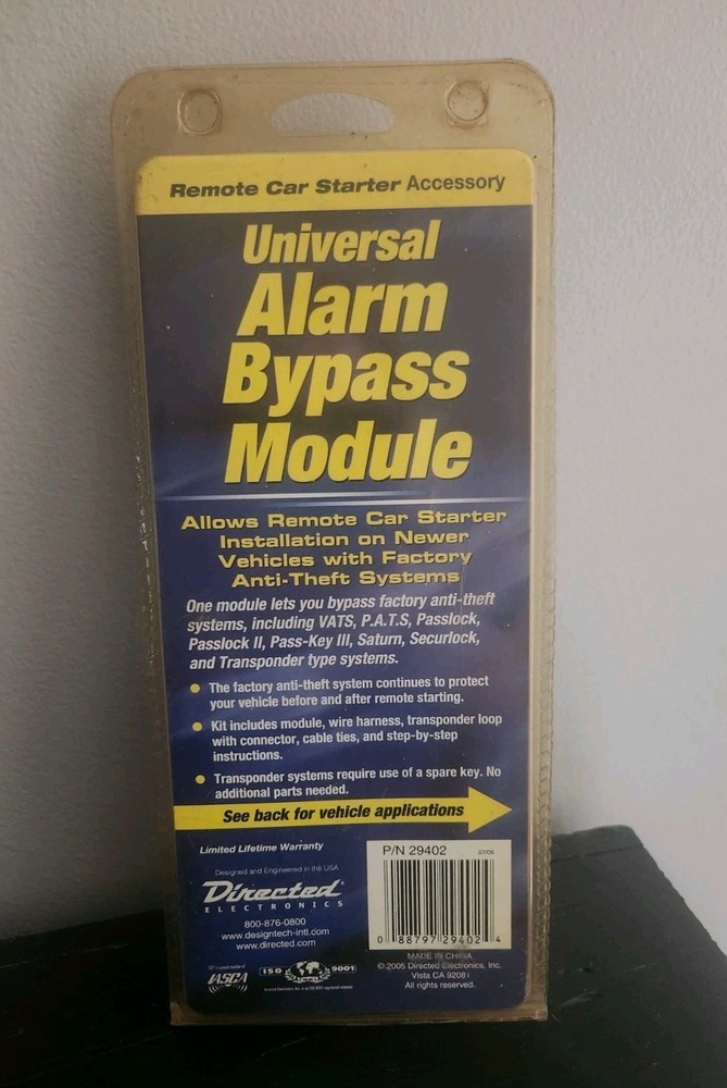 DesignTech Universal Alarm Bypass Module Model #29402