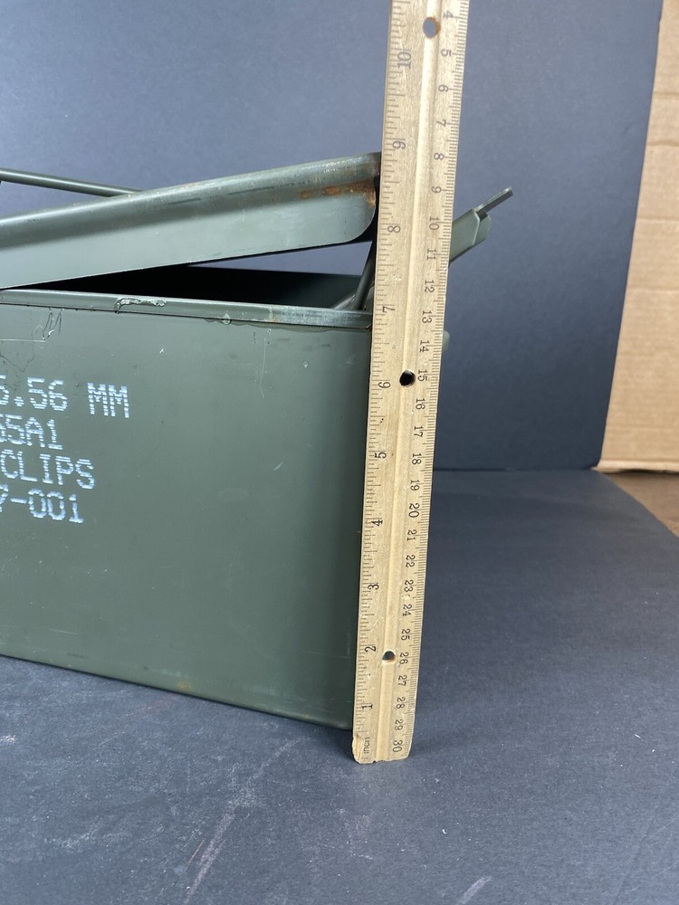 ARMY METAL AMMO BOX “empty”
