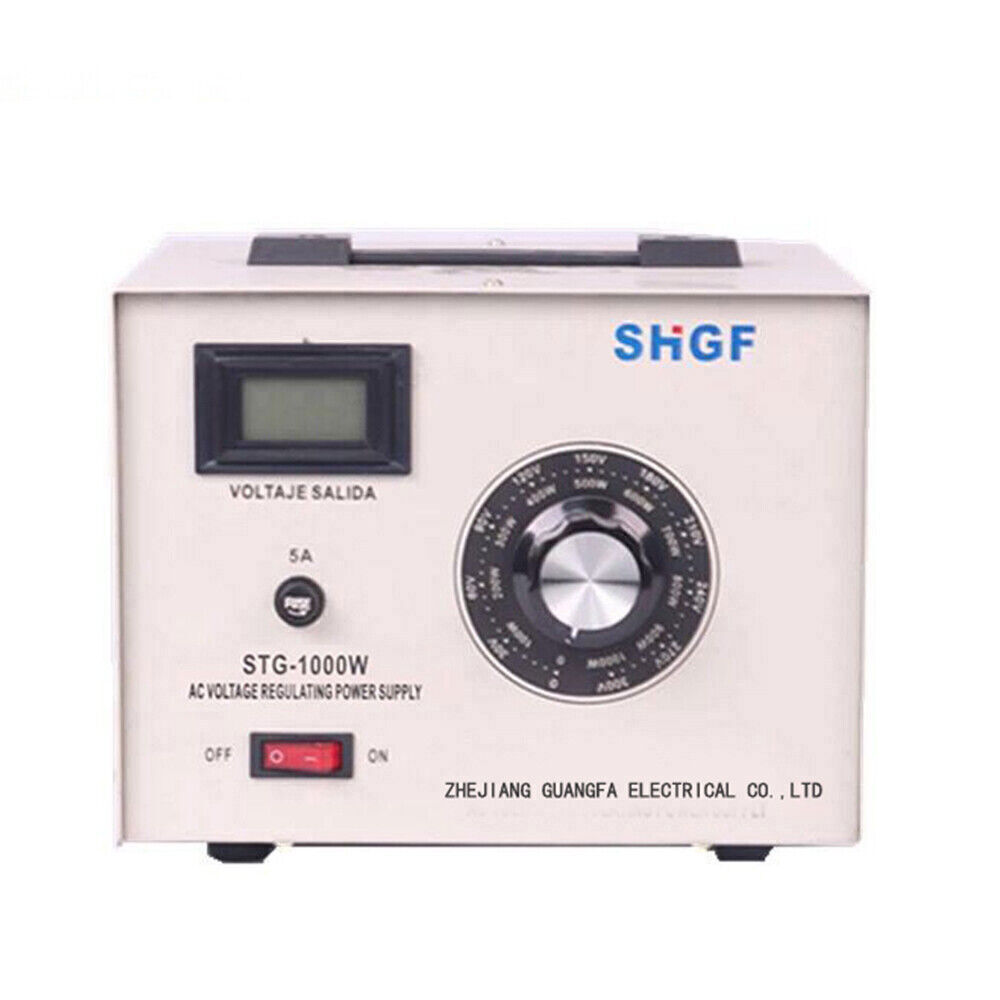 Single-Phase STG-1000W Variac Transformer Variable AC Voltage Regulator 0-300V