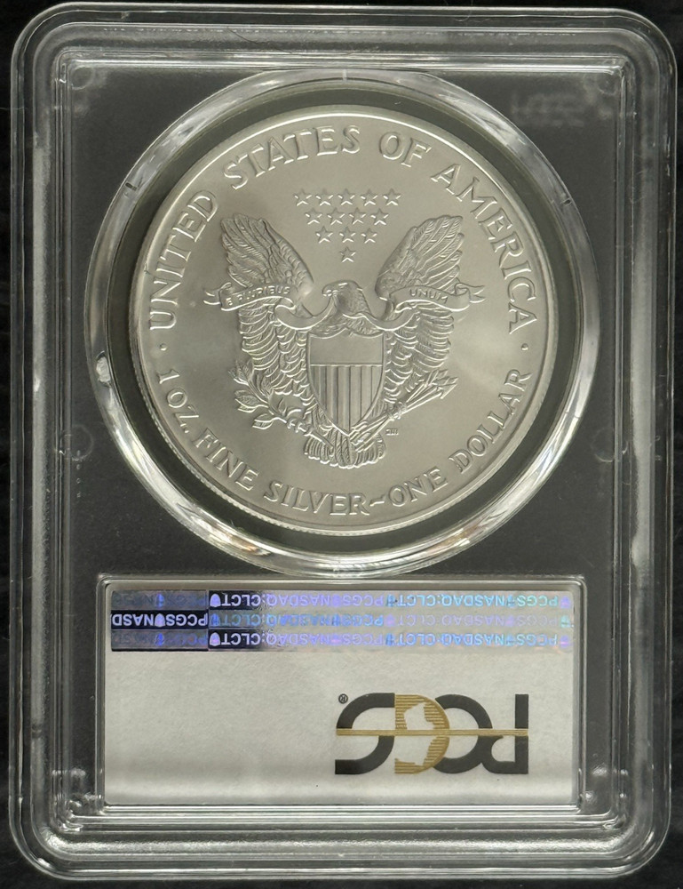 2002 $1 American Silver Eagle PCGS MS69 (Blue Label)