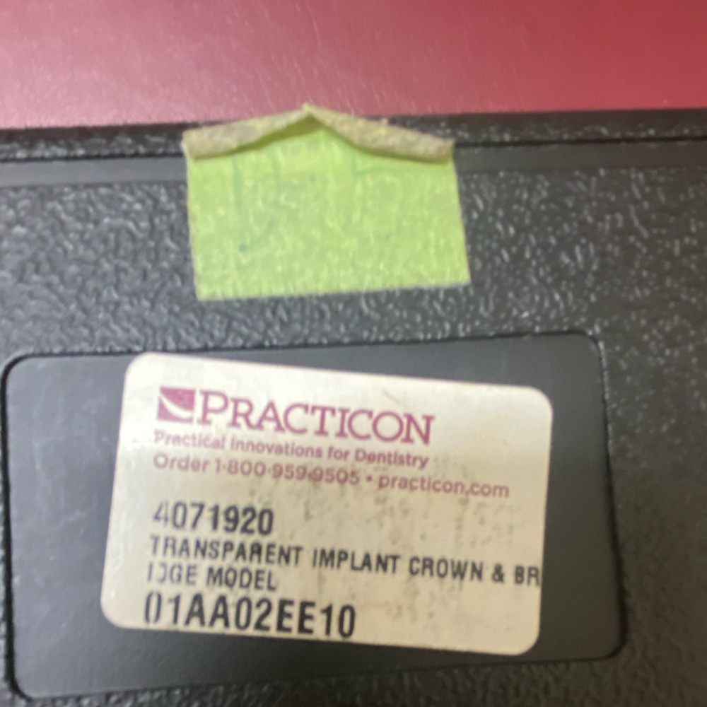 Practicon Transparent Implant Crown & Bridge Typodont Model 4071920 Dentistry