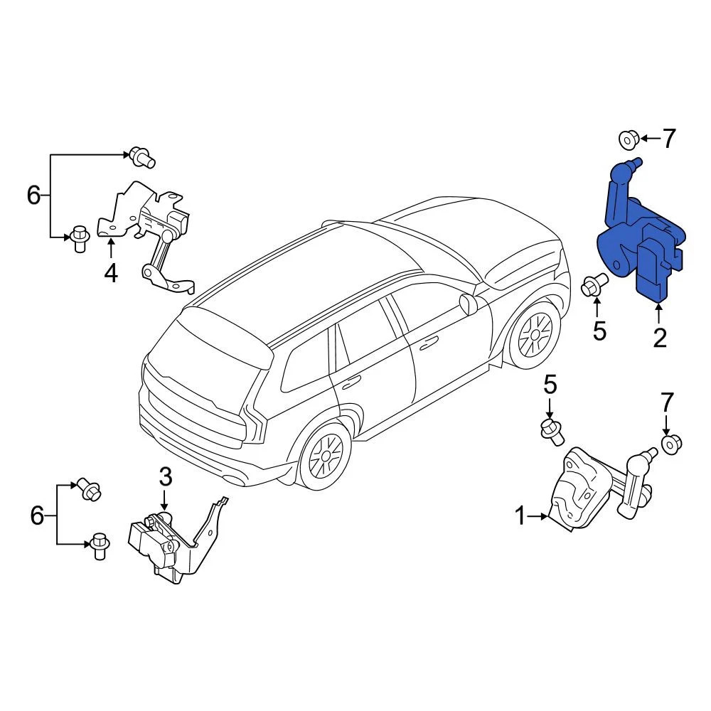 Volvo 32246991 Front Left Headlight Level Sensor