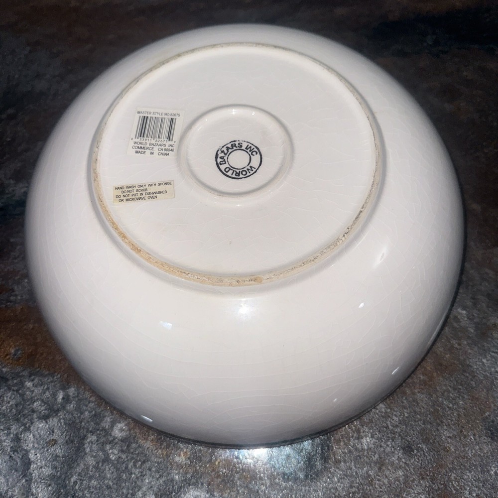world bazaar christmas bowl 12” x 5” deep