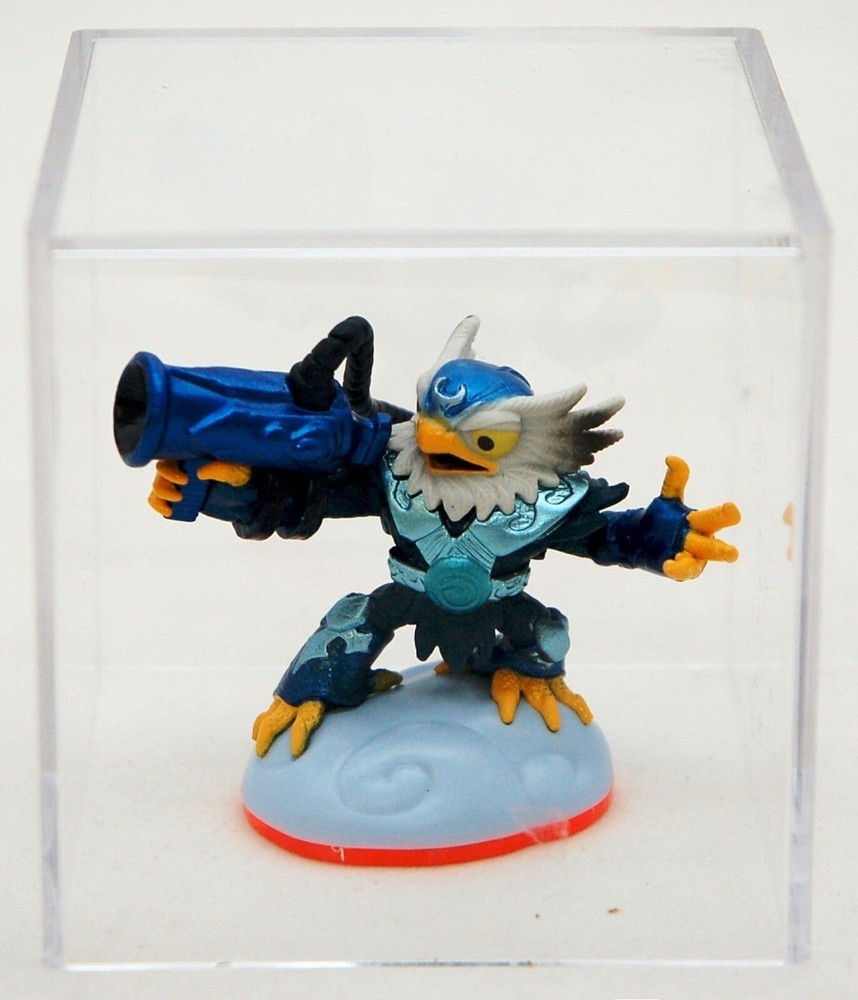 2 x Clear Acrylic Plastic Cube Box 3.5" Case Organizer storage holder display