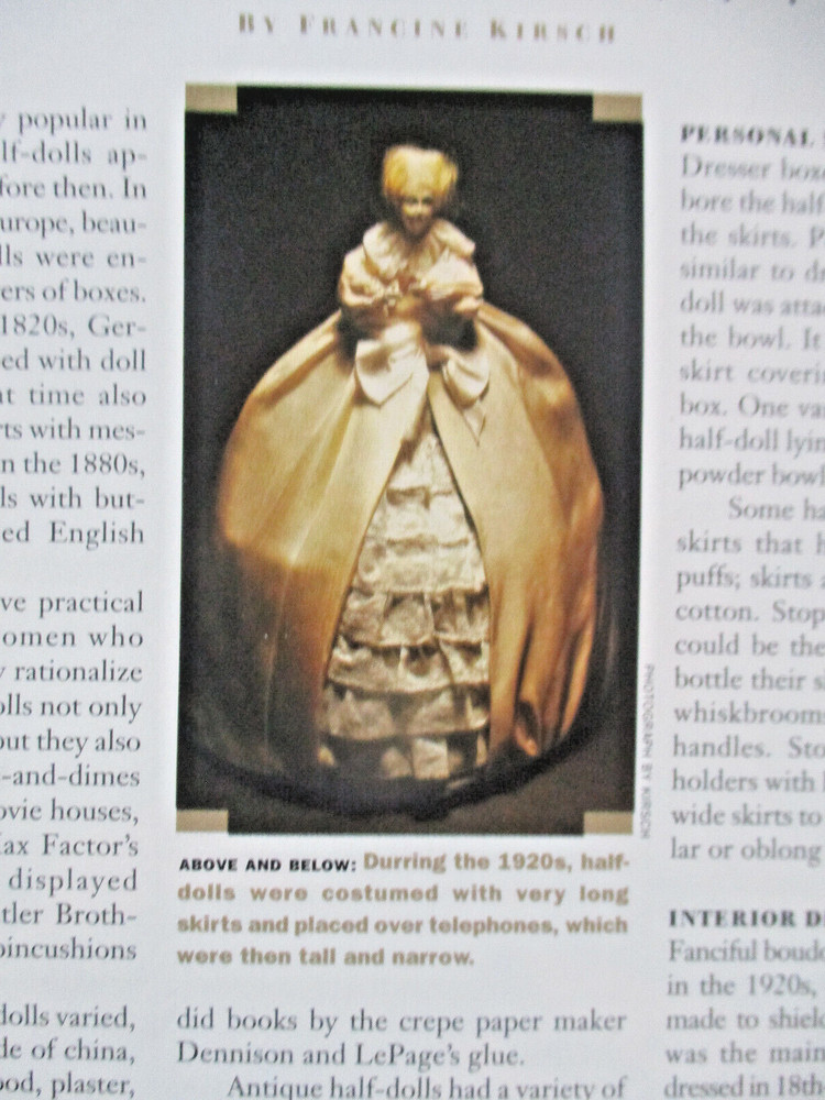 2p Half Doll History Article MNY GUISES / Kirsch