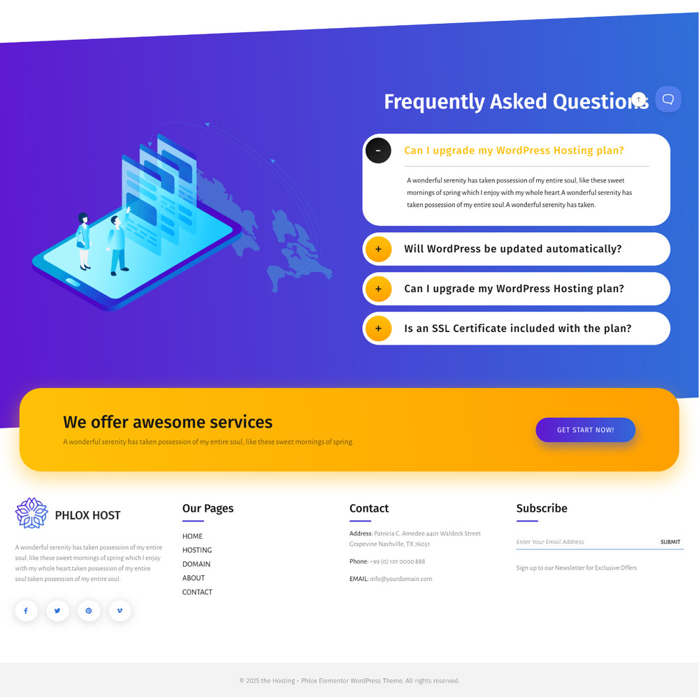 Web Hosting Service Websites Design for Sale with Free VPS Web Hosting