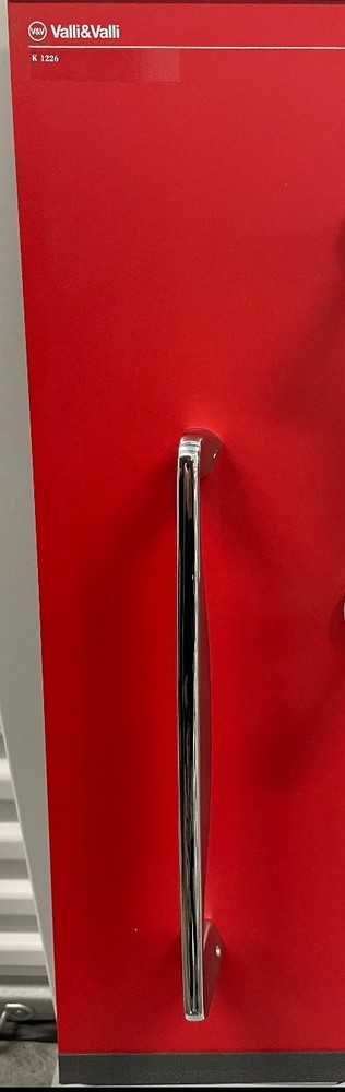 Valli & Valli K1226 Single Pull Handle- Polished Chrome, 13" OD 12" CTC.