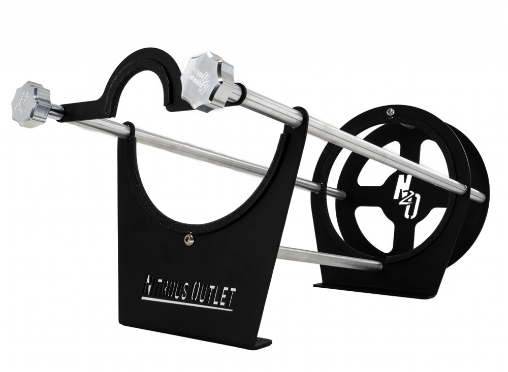 00-32037  Nitrous Outlet Race-Light Single 20lb Bottle Bracket - Horizontal