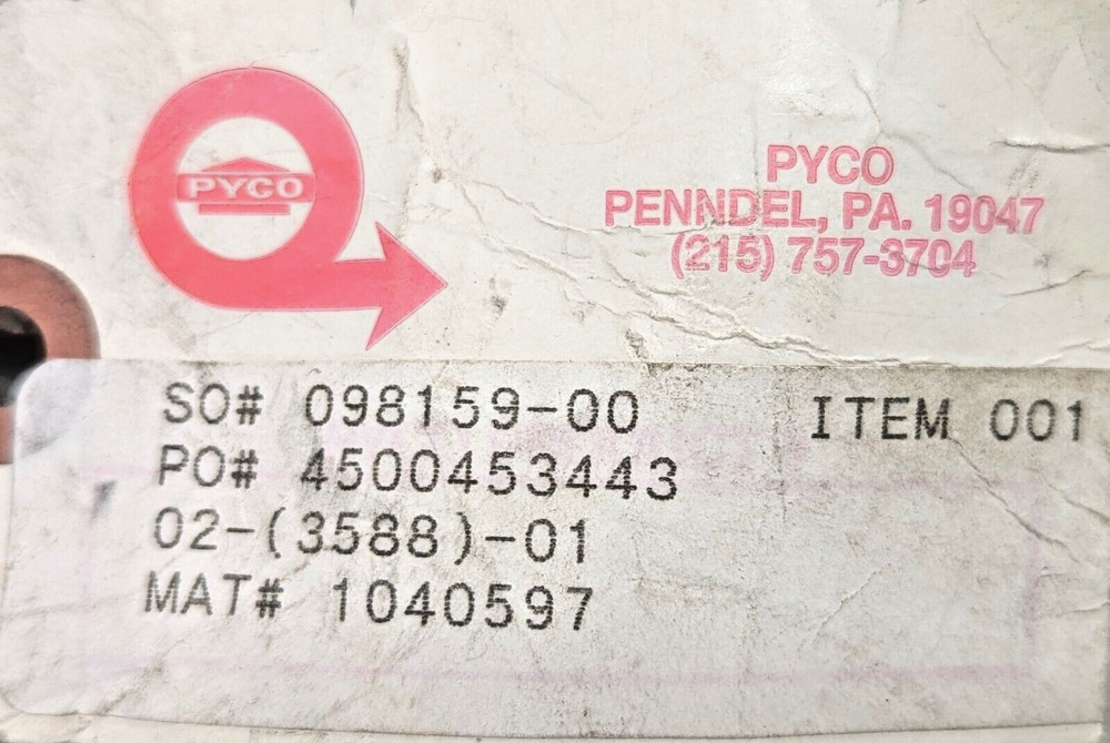 PYCO 4” Flanged Well Thermocouple Probe Sensor [B3B1]