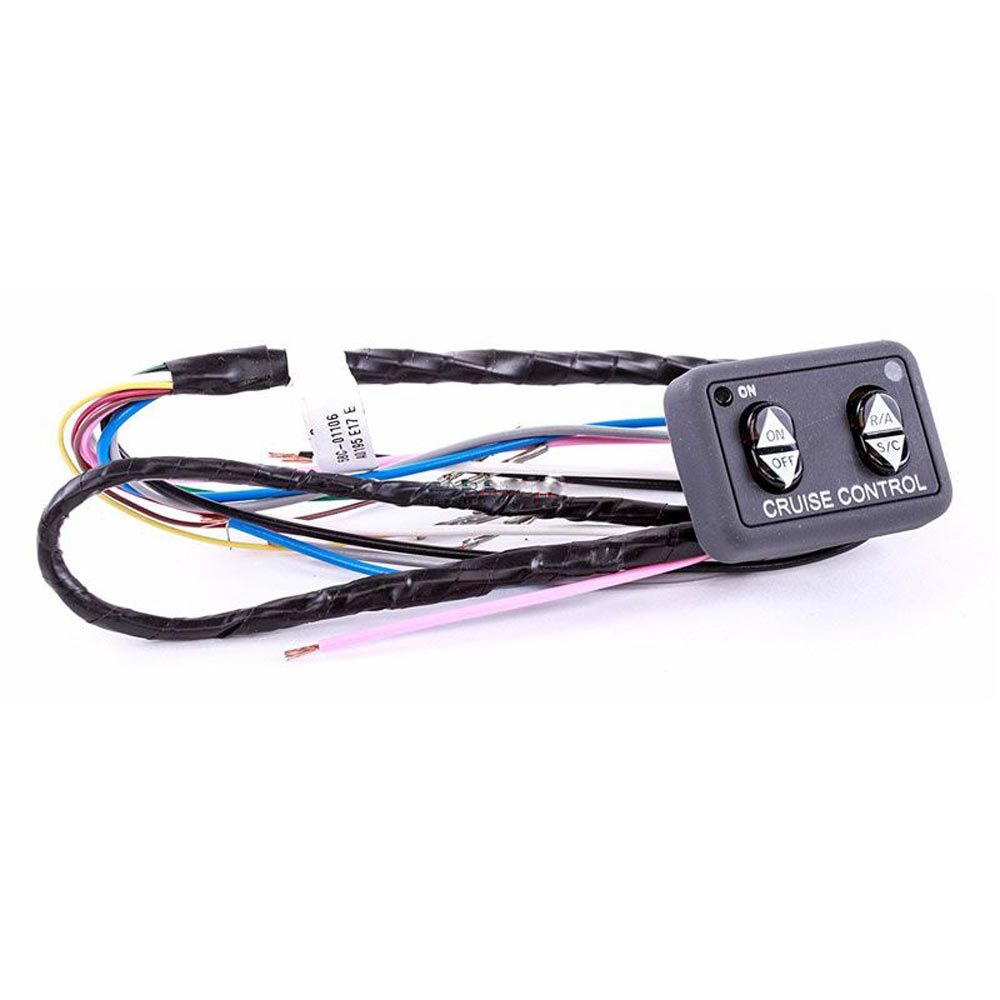 ROSTRA 250-3593 UNIVERSAL DASH-MOUNT FLAT PANEL CRUISE CONTROL SWITCH w/ BUTTONS