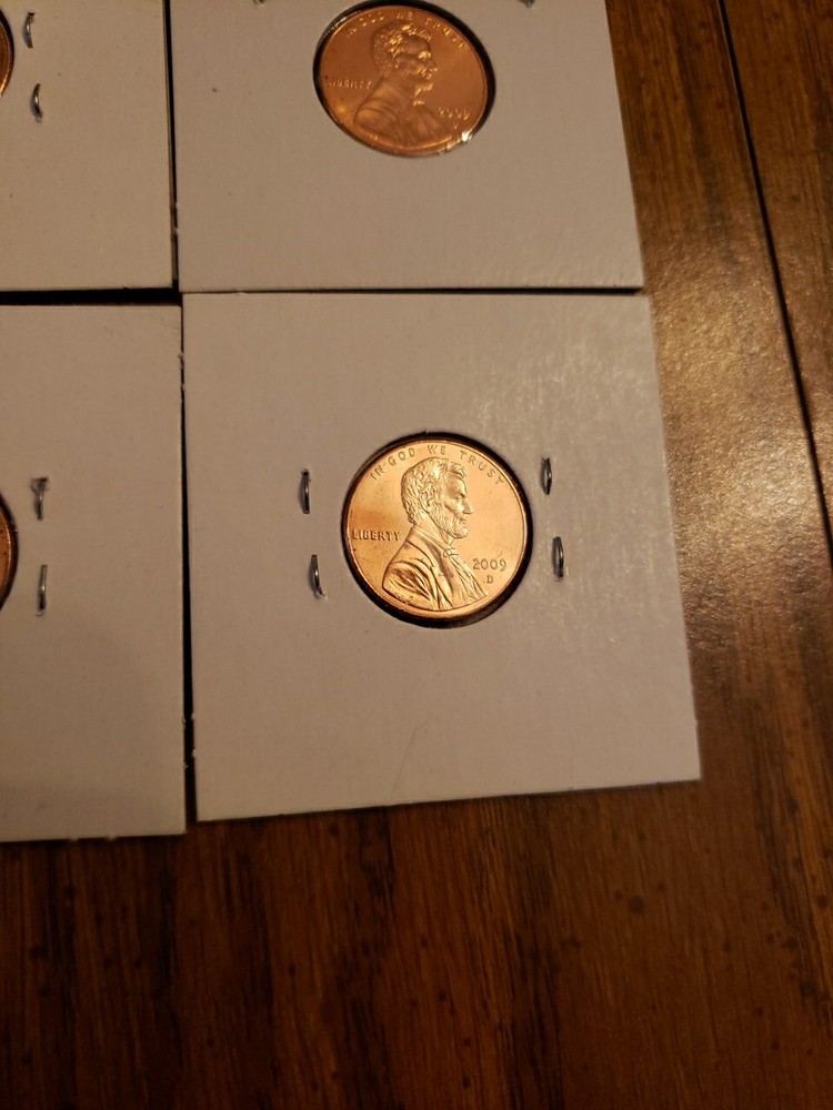 2009 D Lincoln Cent PCGS MS65RD Penny Gold Shield 4 Coin Set