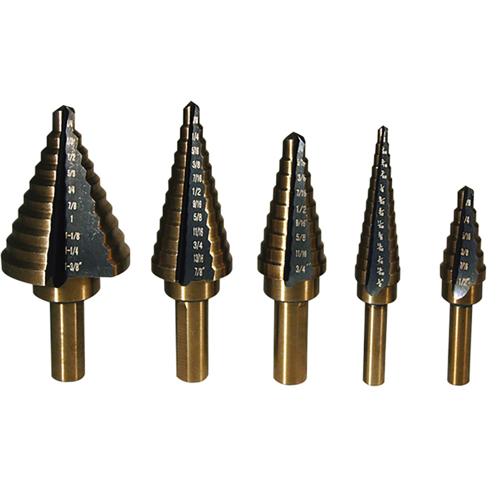 5 Pc. Step Drill Bit Set ATD-9200