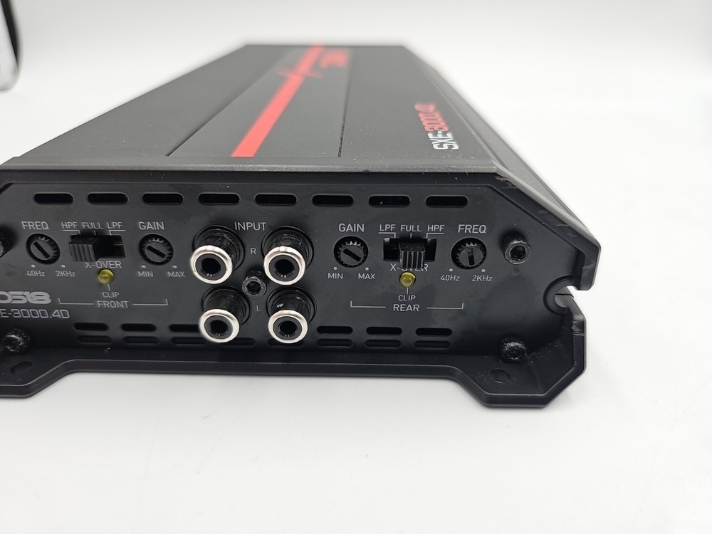 DS18 SXE-3000.4D 4-Channel Full-Range Car Audio Amplifier