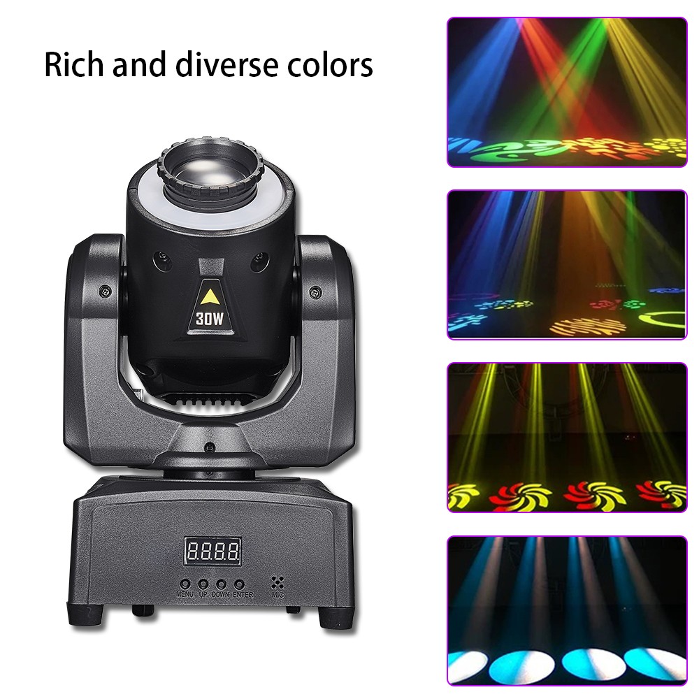 2pcs 30W Moving Head Stage Light Pattern Rotation Suitable For Party Bar Event
