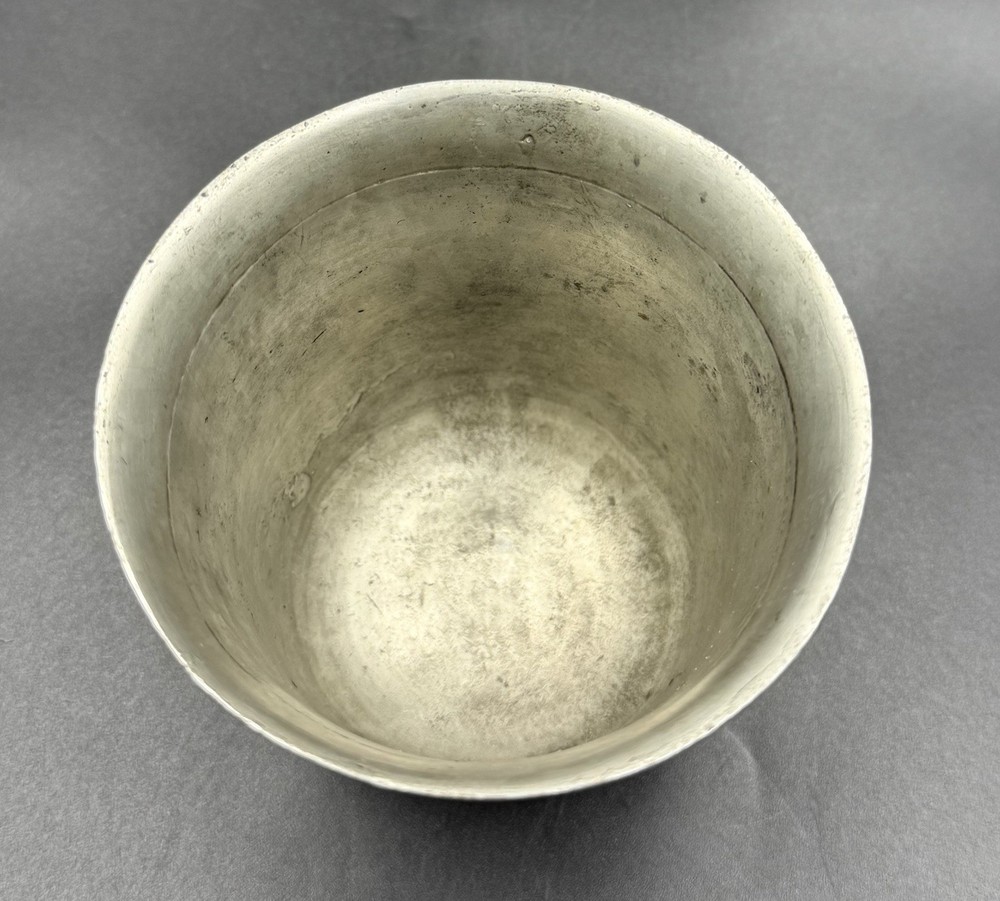 Engraved Copper Cup Islamic Calligraphy Floral Pattern Hand Carved Decorative