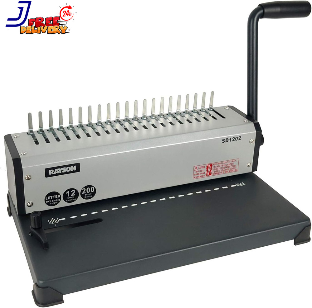 RAYSON SD1202 Comb Binding Machine 19 Holes Max Punching Letter Size with