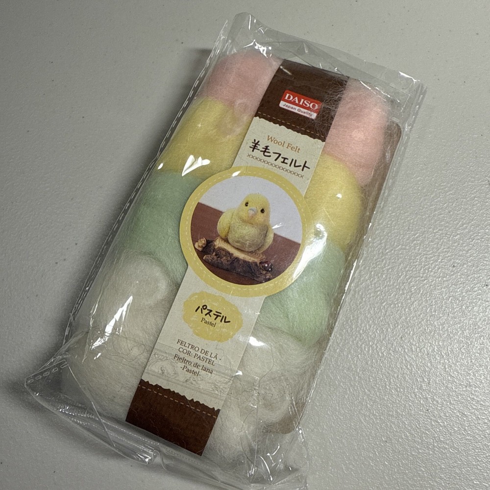 Daiso Wool Felt - Pastel Colors NEW