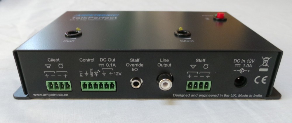 Ampetronic Talkperfect DX 2-way intercom system.