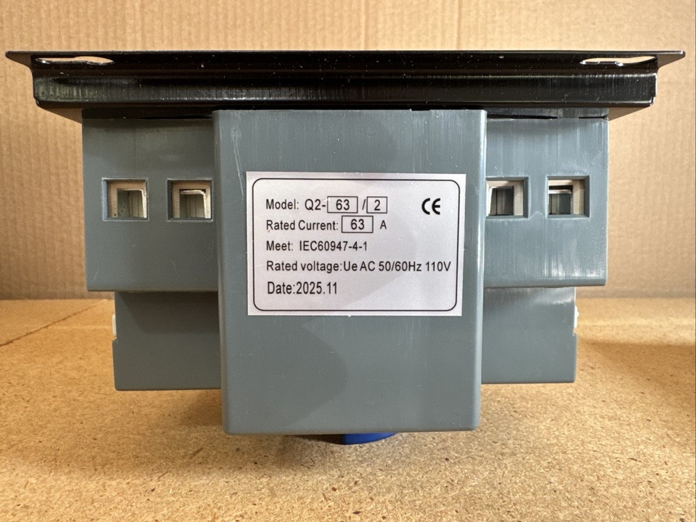 Double Power Source Automatic Transfer Switch Q2 Series 63 Amp 2 Pole*FREE SHIP*