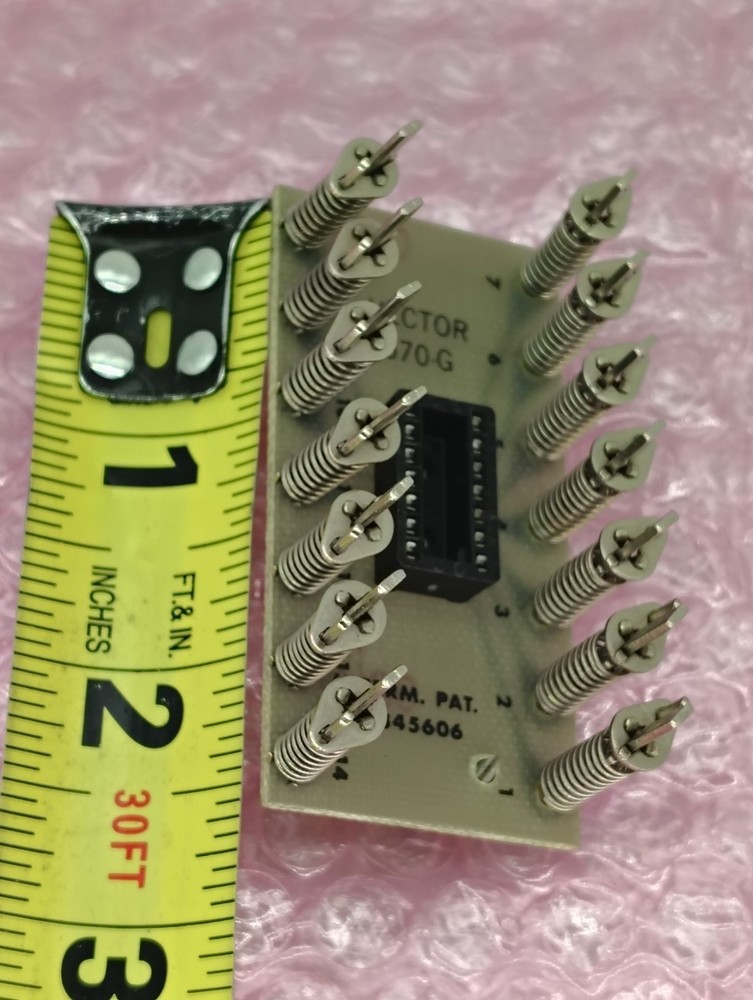 Vintage Vector Electronic 570-G Solderless DIP-14 Socket Adapter ~