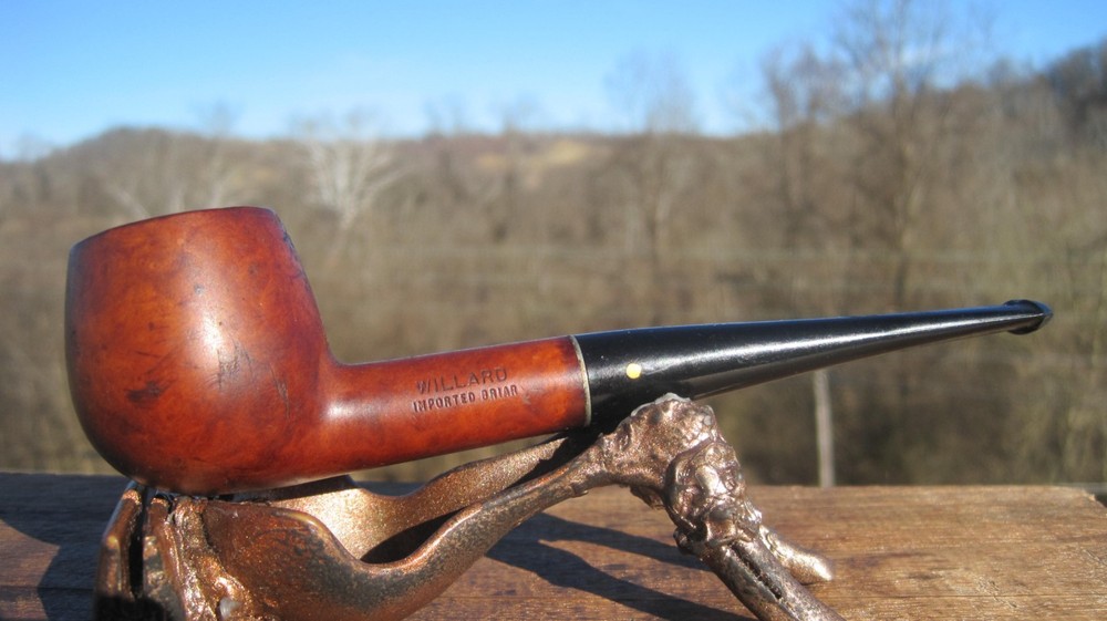 Willard Imported Briar Smoking Estate Pipe 5.3/4" L