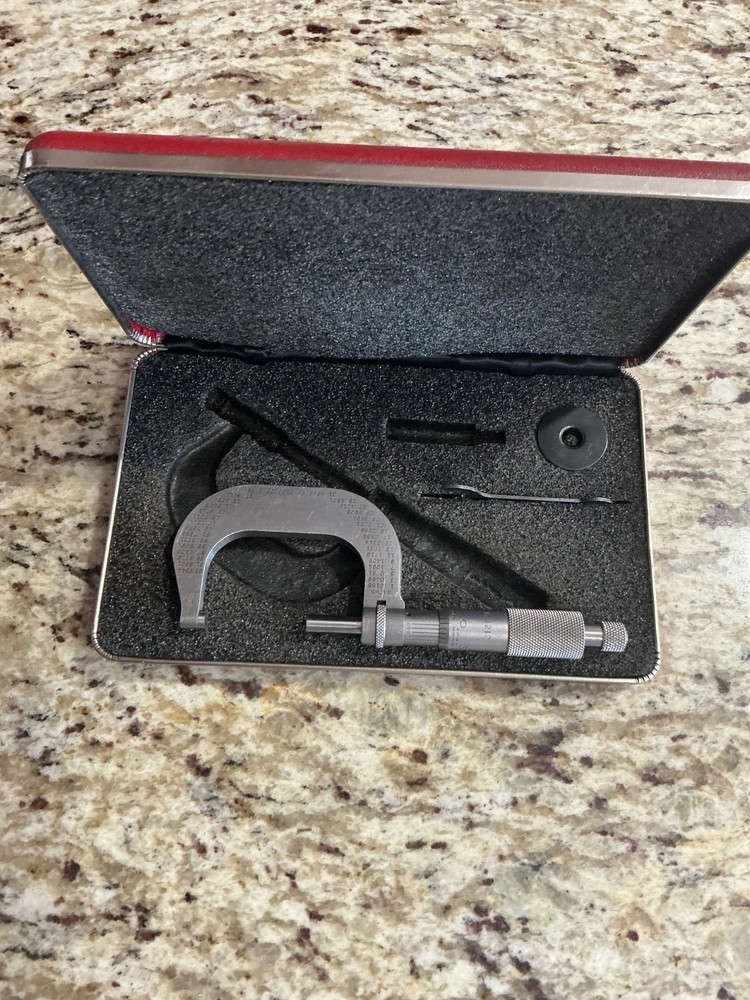 Starrett 1”-2”, & Starrett 2”- 3” Micrometer Set