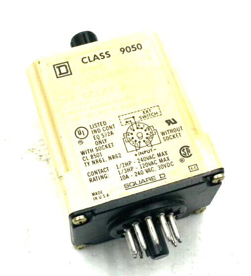 Square D JCK-28V14 Electrical Timing Delay Series. A