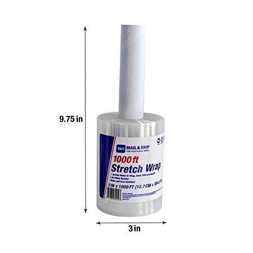 Mail & Ship Stretch Wrap 5 Inches x 1000 Feet
