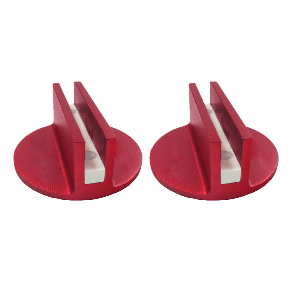 2Pcs Universal Floor Jack Disk Rubber Pad Adapter Tool Billet Aluminum