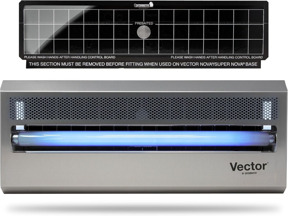 Catchmaster Vector 15 Silver UV Fly Trap, 800 sq ft Coverage, Indoor Insect Kill