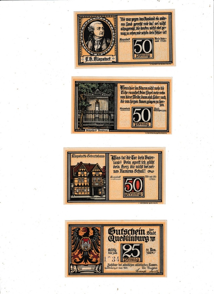 QUEDLINBURG 4 NOTES 1924