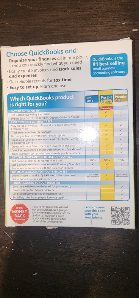 Intuit Quickbooks Pro 2013 **3 USER **