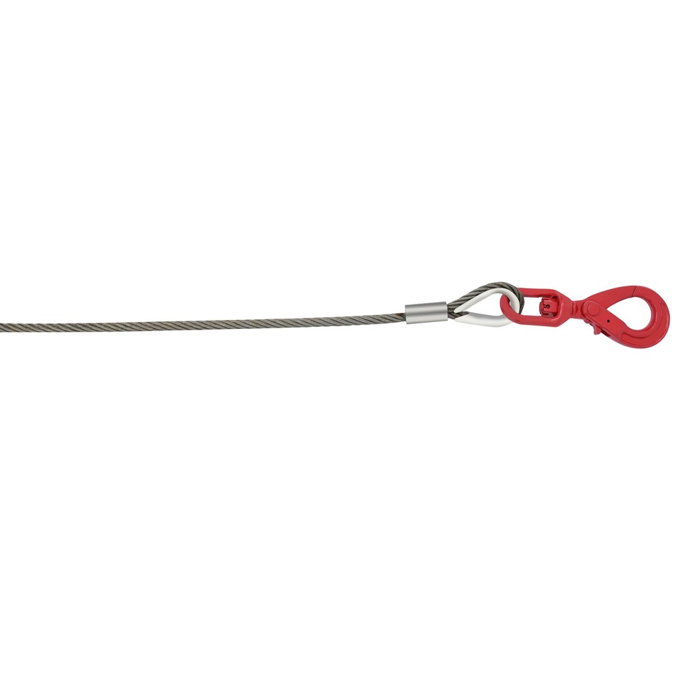 Steel Winch Cable 100ft with Self-locking Hook and High Load Capacity