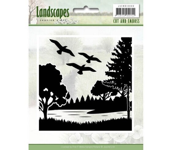 Landscape Cut And Embossing Folder