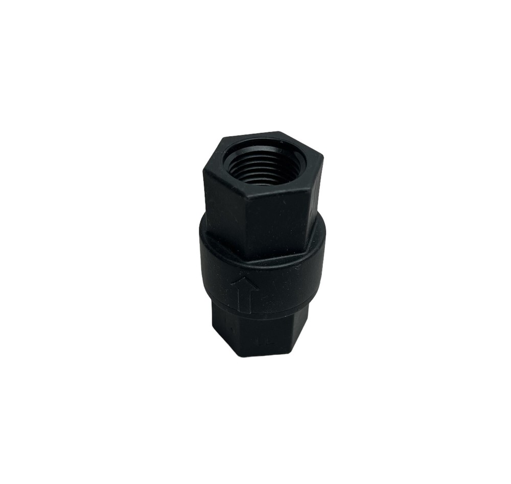 1/2" FNPT 1/2" POLYPROPYLENE CHECK VALVE