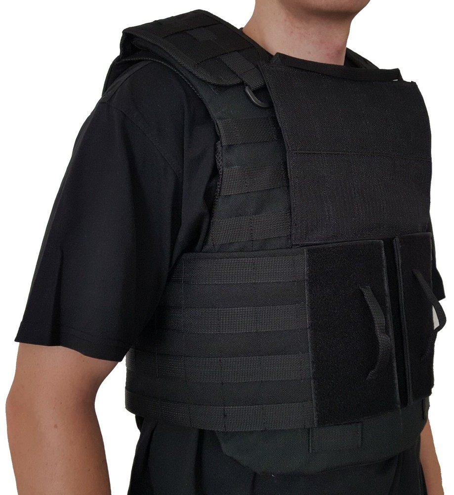 Black Plate Carrier size L Vest MOLLE