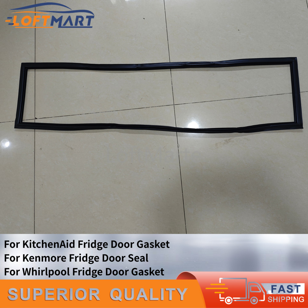 Black Freezer Door Gasket 2159082 For Whirlpool Freezer Door Gasket W10911422